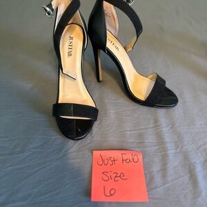 JustFab Elegant Black Heels